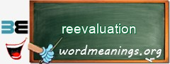 WordMeaning blackboard for reevaluation
